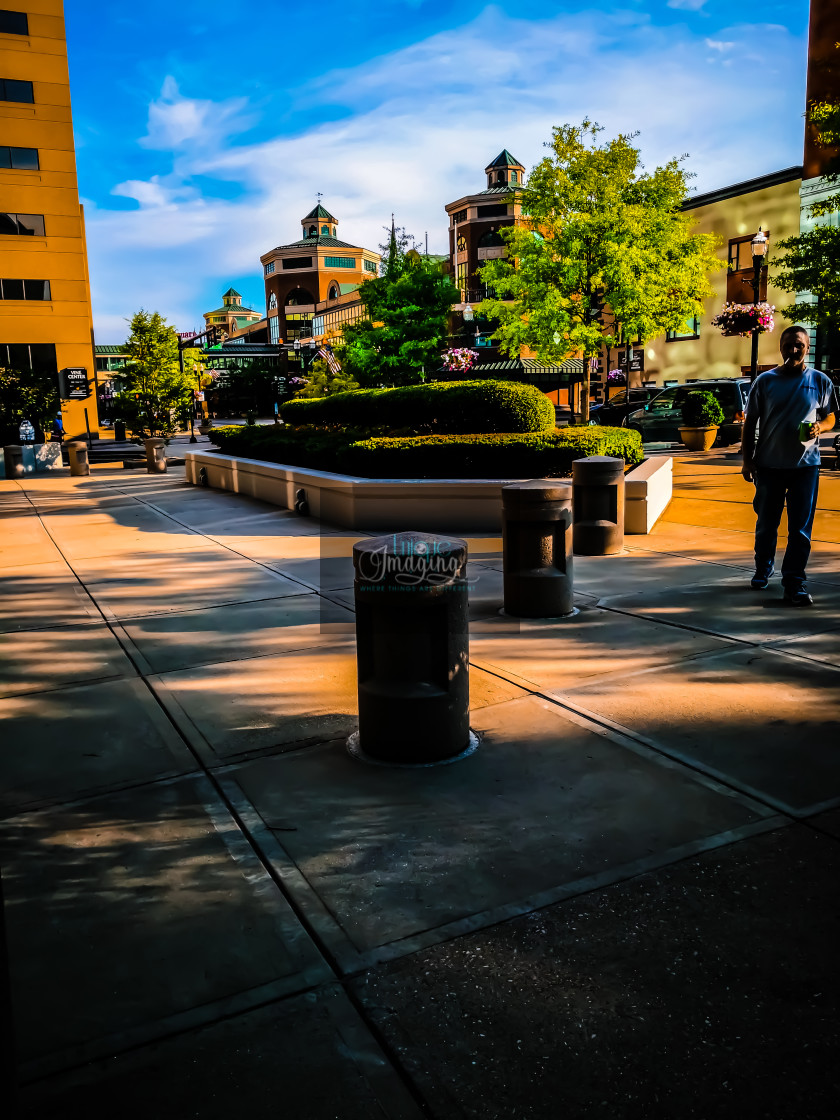 "A Downtown Summer" stock image