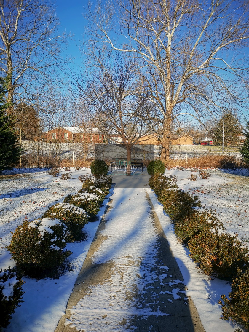 "Winter at Eastland Park" stock image