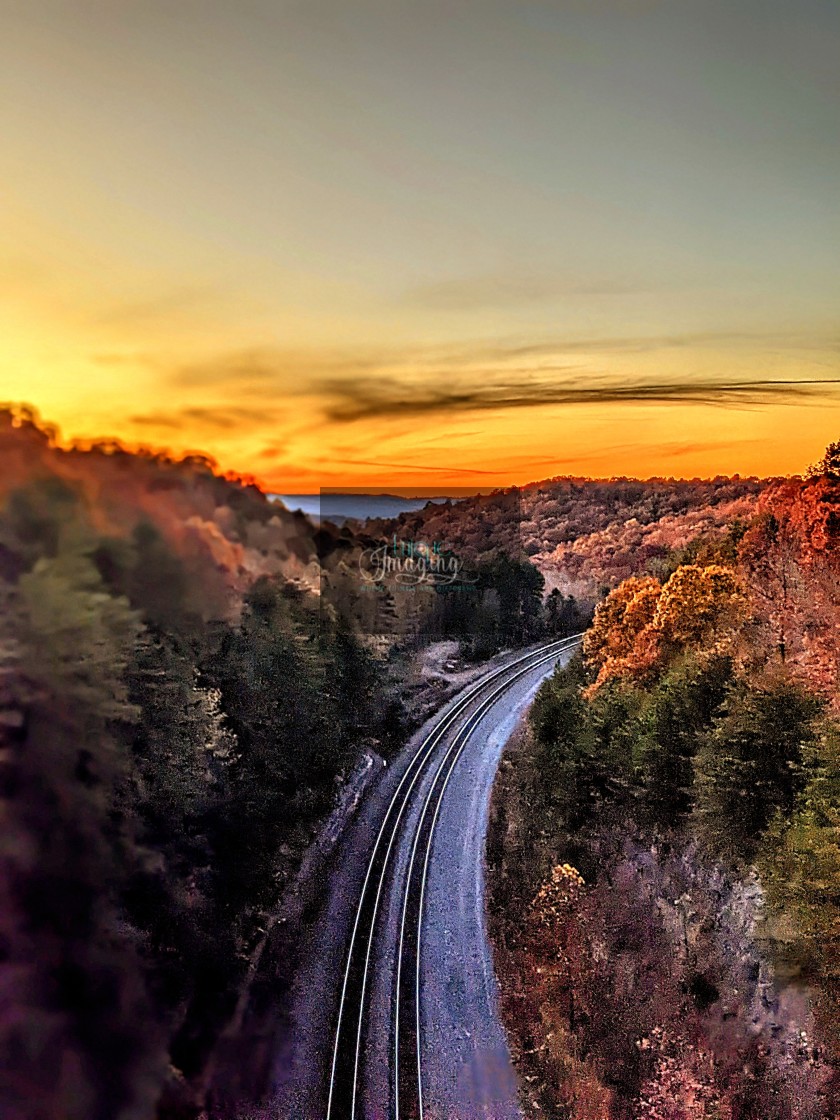 "Sunset near Lake Cumberland" stock image