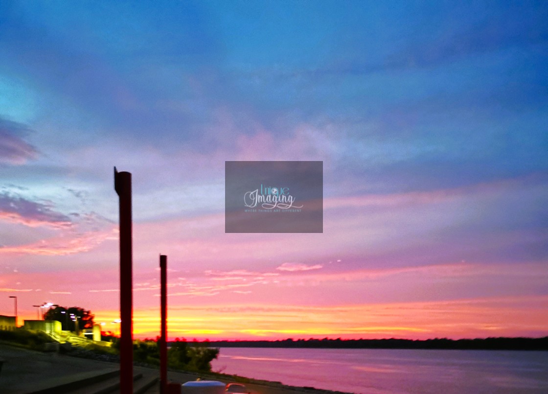 "Paducah Sunset" by Dennis Thorpe - $24.11 "Paducah Sunset" stock image