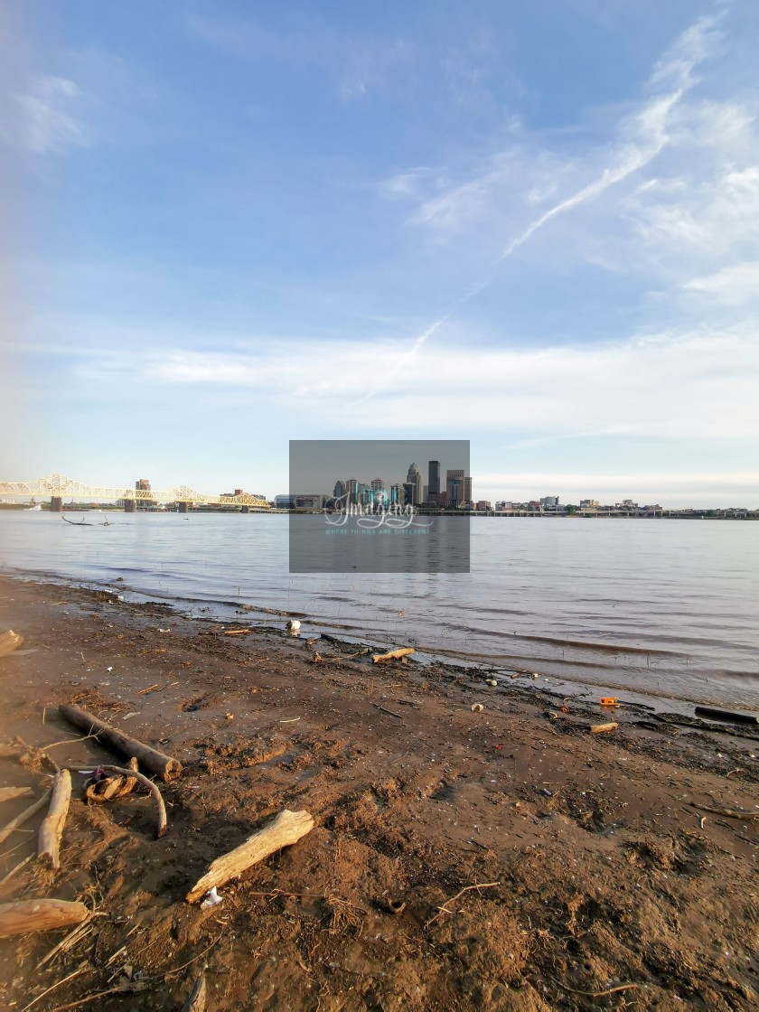 "Big City accross the River" by Dennis Thorpe - $18.08 "Big City accross the River" stock image