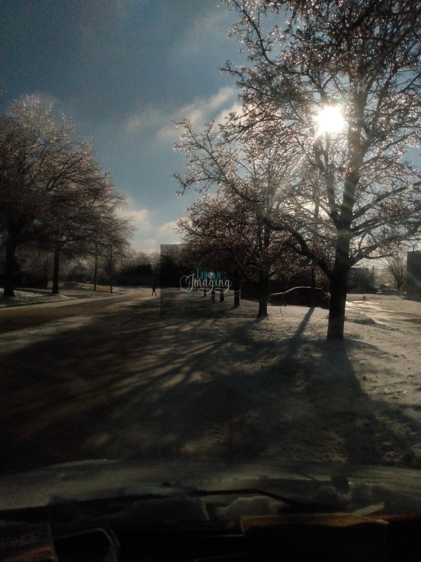 "A WHITE JANUARY DAY" stock image