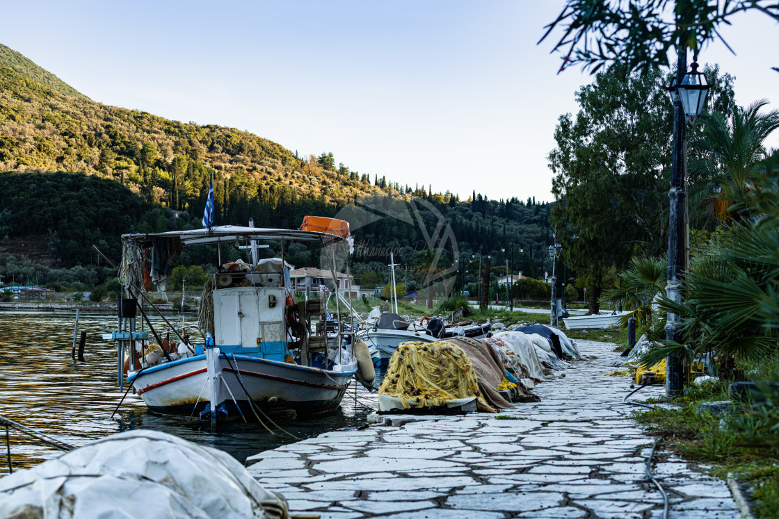 "Summer in Leukada island in Greece. Long exposure shots during sunsets and..." stock image