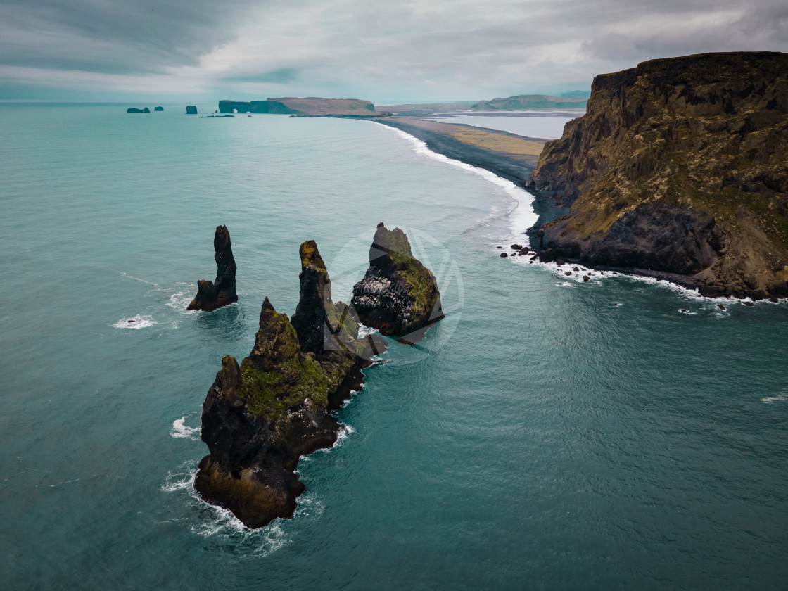 "Reynisfjara Black Sand Beach" stock image