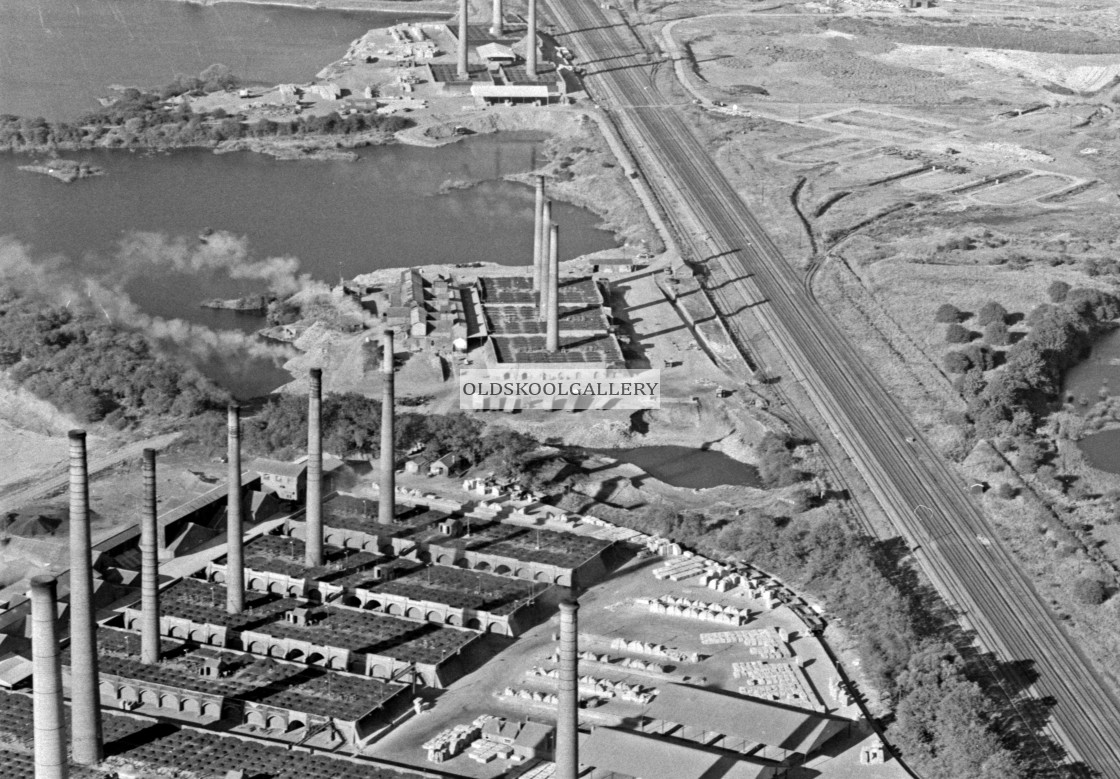 "Yaxley Brickpits (c.1980)" stock image