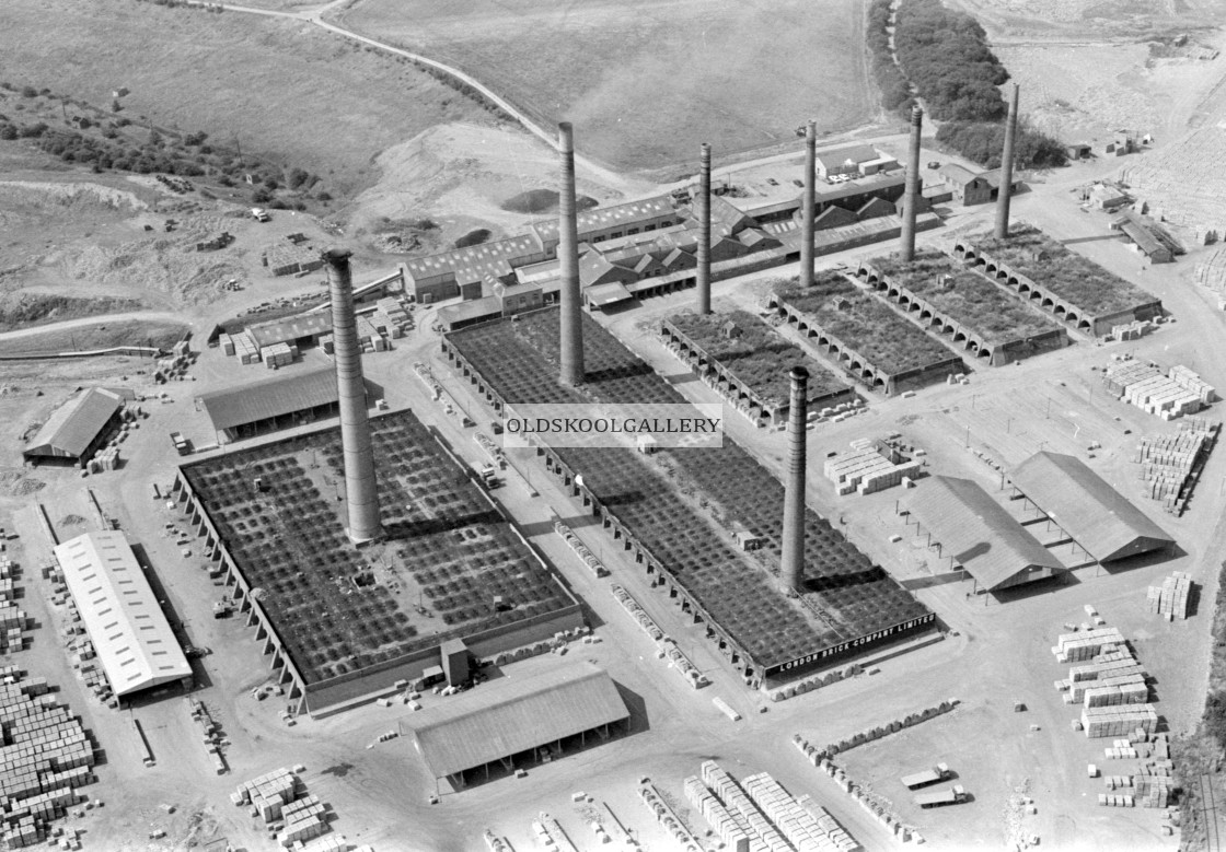 "Beebys Brickworks, Yaxley (1981)" stock image