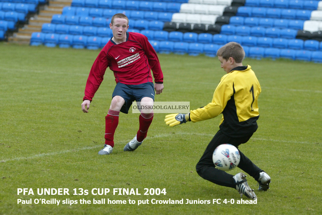 "Crowland Juniors FC U13s (May 2004)" stock image