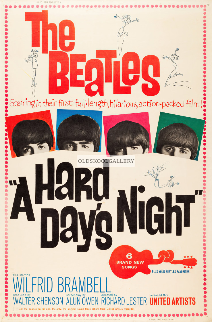 "The Beatles - A Hard day's Night (1964)" stock image