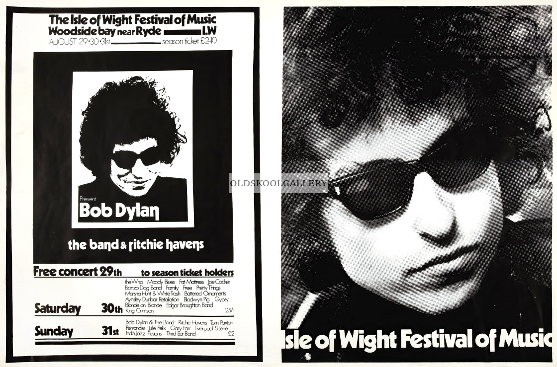 "Bob Dylan - Isle Of Wight Festival (1969)" stock image