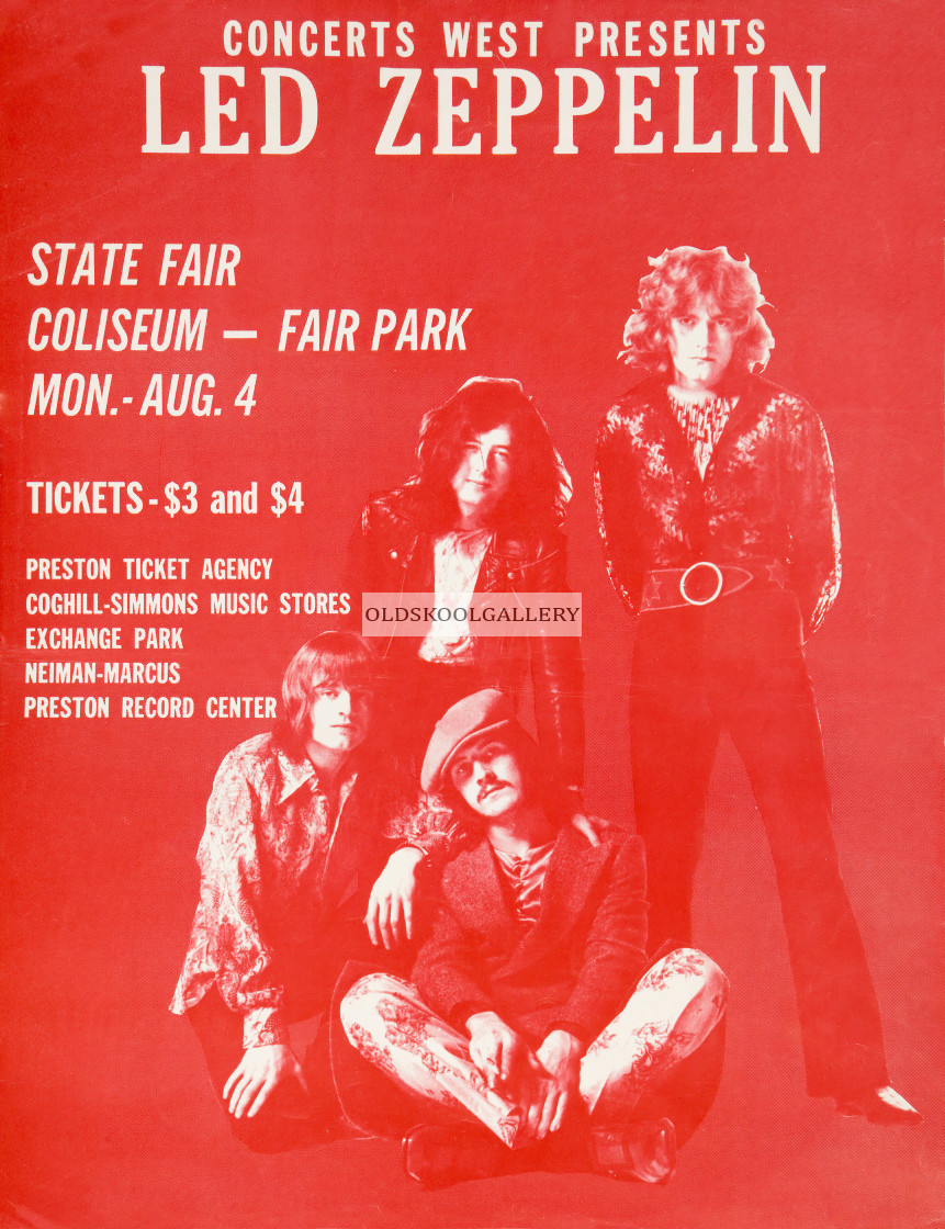 "Led Zeppelin - Dallas (1969)" stock image