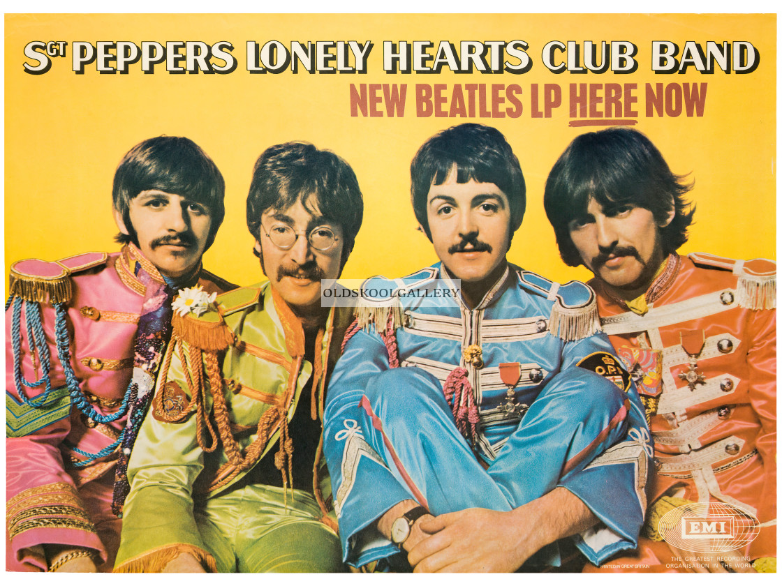 "The Beatles - Sgt Pepper's LP Poster (1967)" stock image