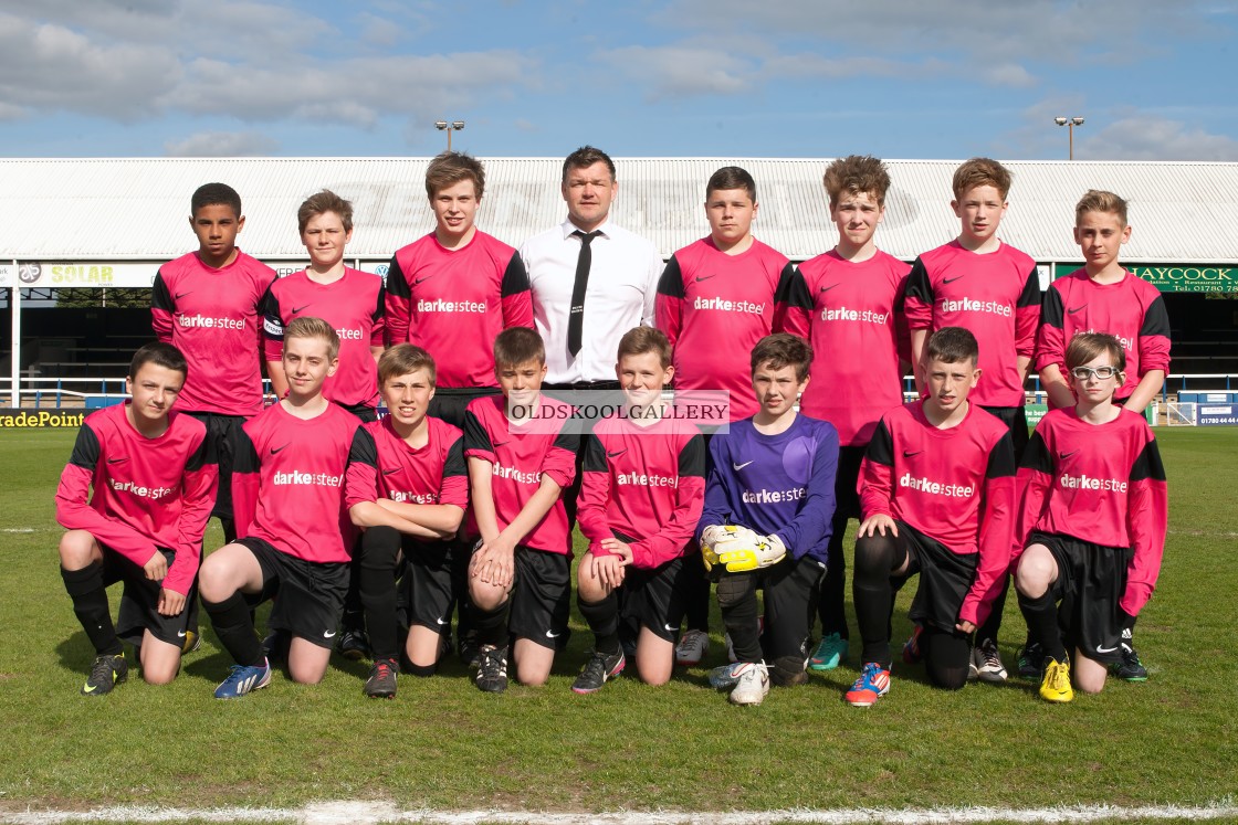 "Blackstones Juniors FC v Yaxley Juniors FC (2013)" stock image