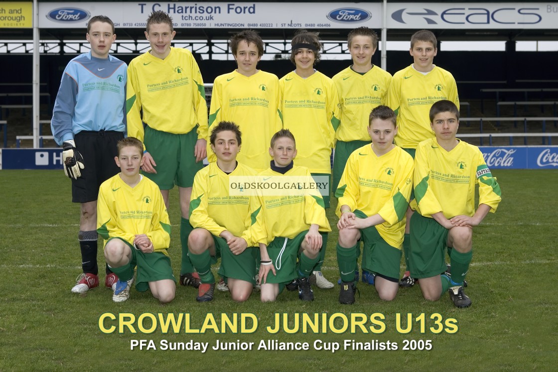 "Deeping Rangers U13s FC v Crowland Juniors U13s FC (2005)" stock image