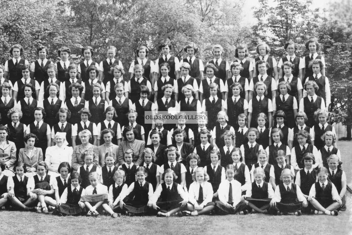 "St Mary & St Anne - Abbots Bromley (1950)" stock image