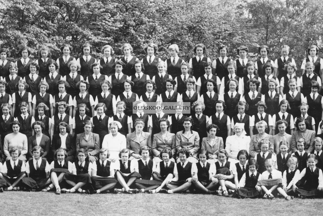 "St Mary & St Anne - Abbots Bromley (1950)" stock image