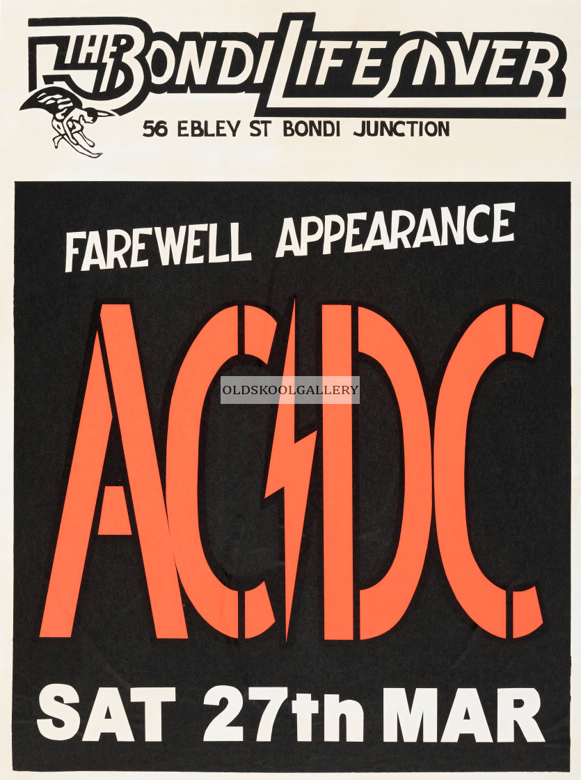 "AC/DC - Bondi Lifesaver - Australia - 27th March 1976" stock image