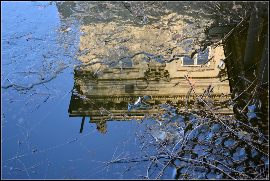 "Reflections, Royal Baths" stock image