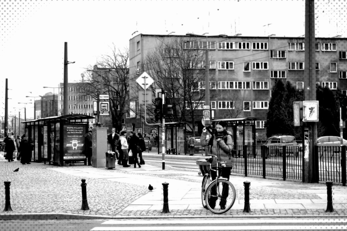 "Then or now? Remnants of communism, Wrocław" stock image