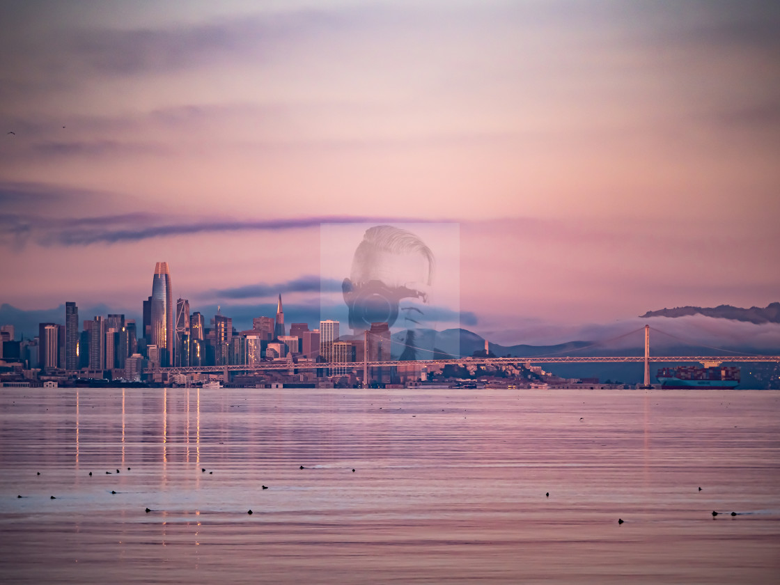 "San Francisco Waking Up" stock image