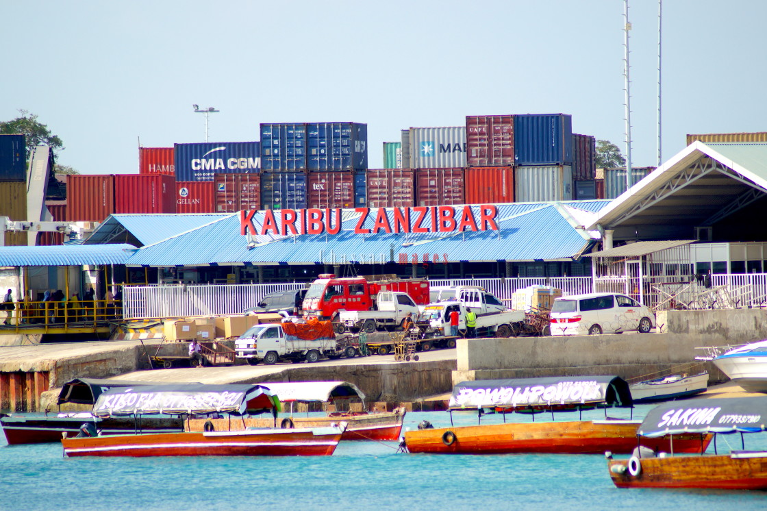 "Karibu Zanzibar: Welcome to Zanzibar" stock image