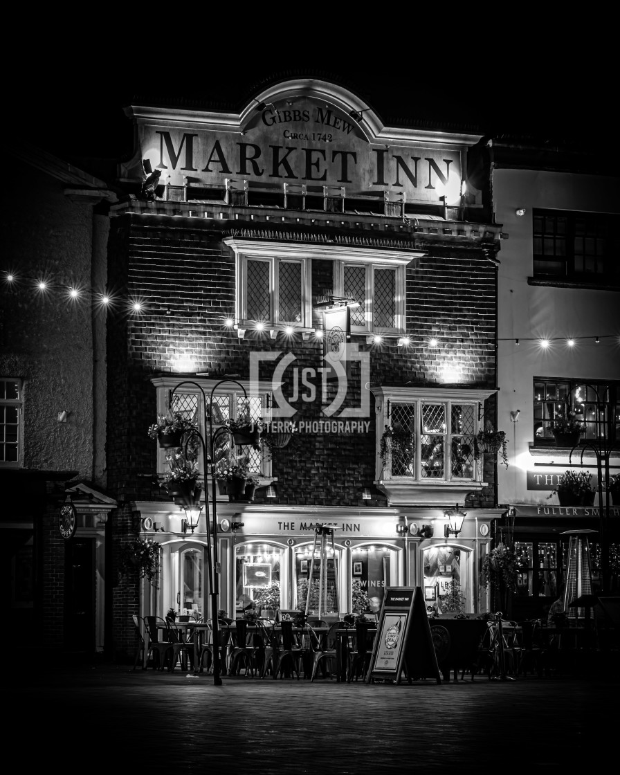 "The Market Inn" stock image