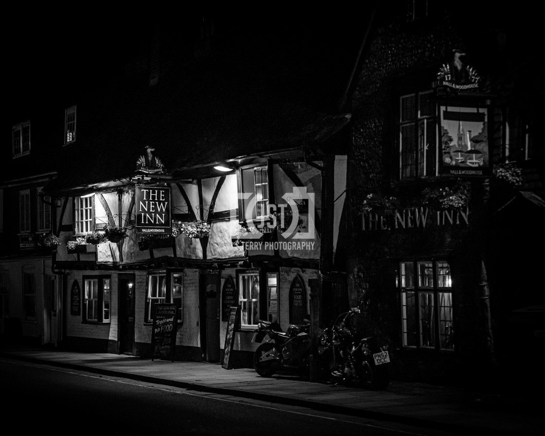 "The New Inn" stock image