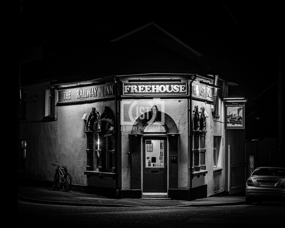 "The Railway Inn/ The Dust Hole" stock image