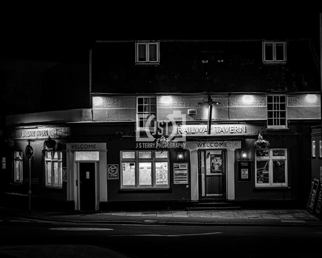 "Railway Tavern" stock image