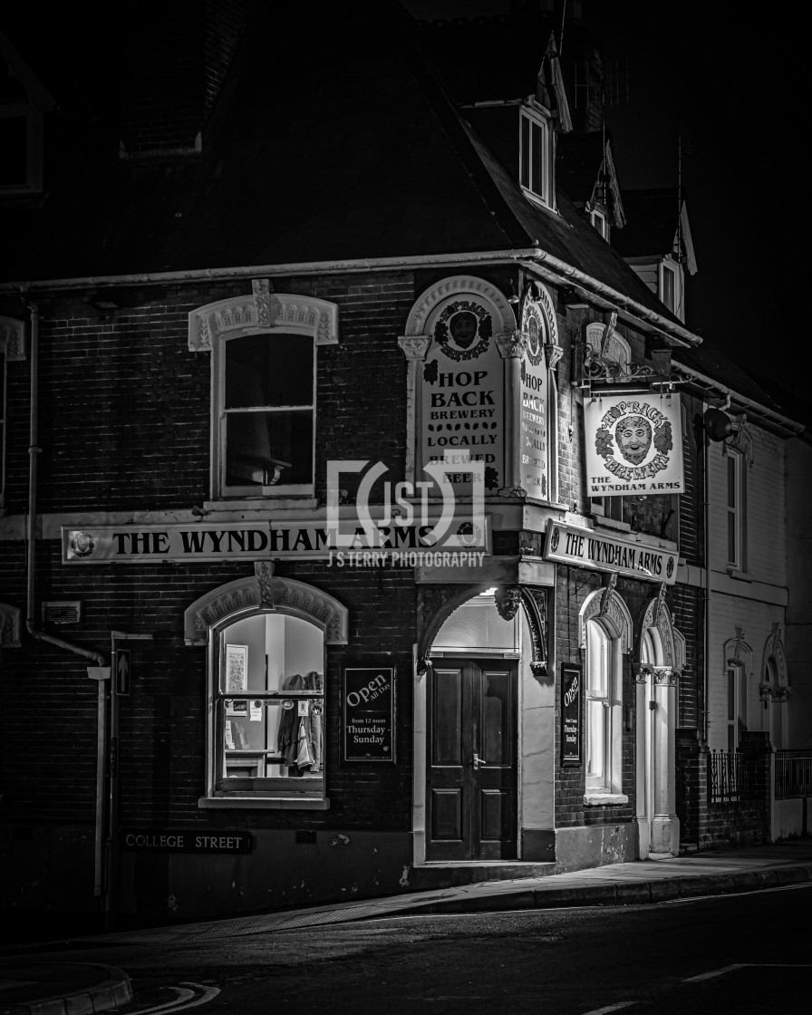 "The Wyndham Arms" stock image