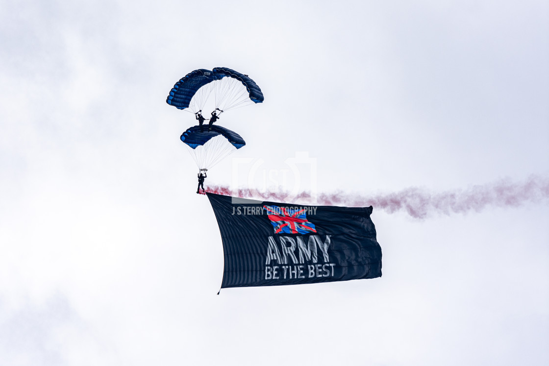 "The Tigers Parachute Display Team" stock image