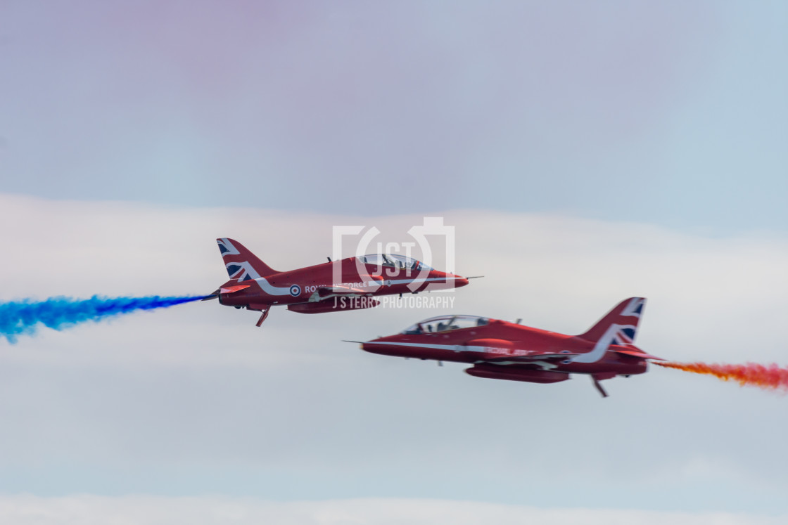 "The Red Arrows - Synchro Pair" stock image