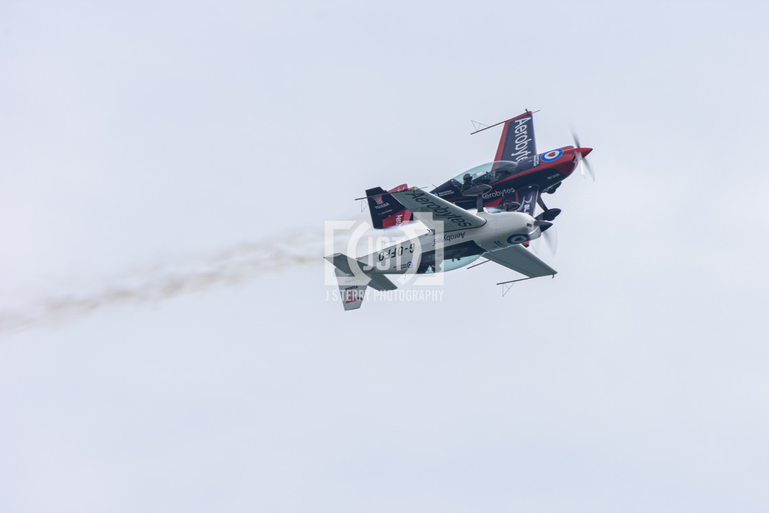 "The Blades flying Crazy" stock image