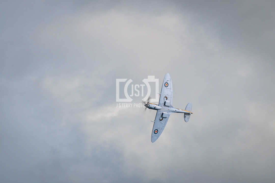 "BBMF Spitfire Mk LF IXe MK356" stock image