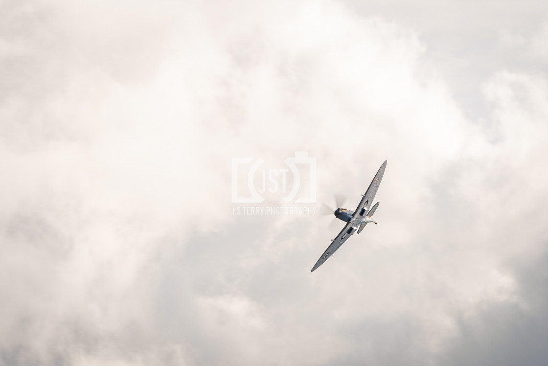 "BBMF Spitfire Mk LF IXe MK356" stock image