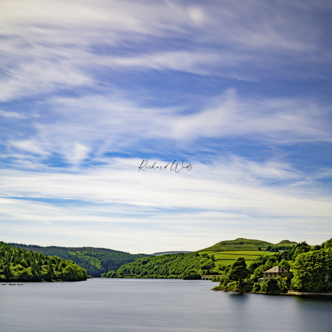 "Ladybower Reservoir, Bamford Edge, Peak District, UK" stock image