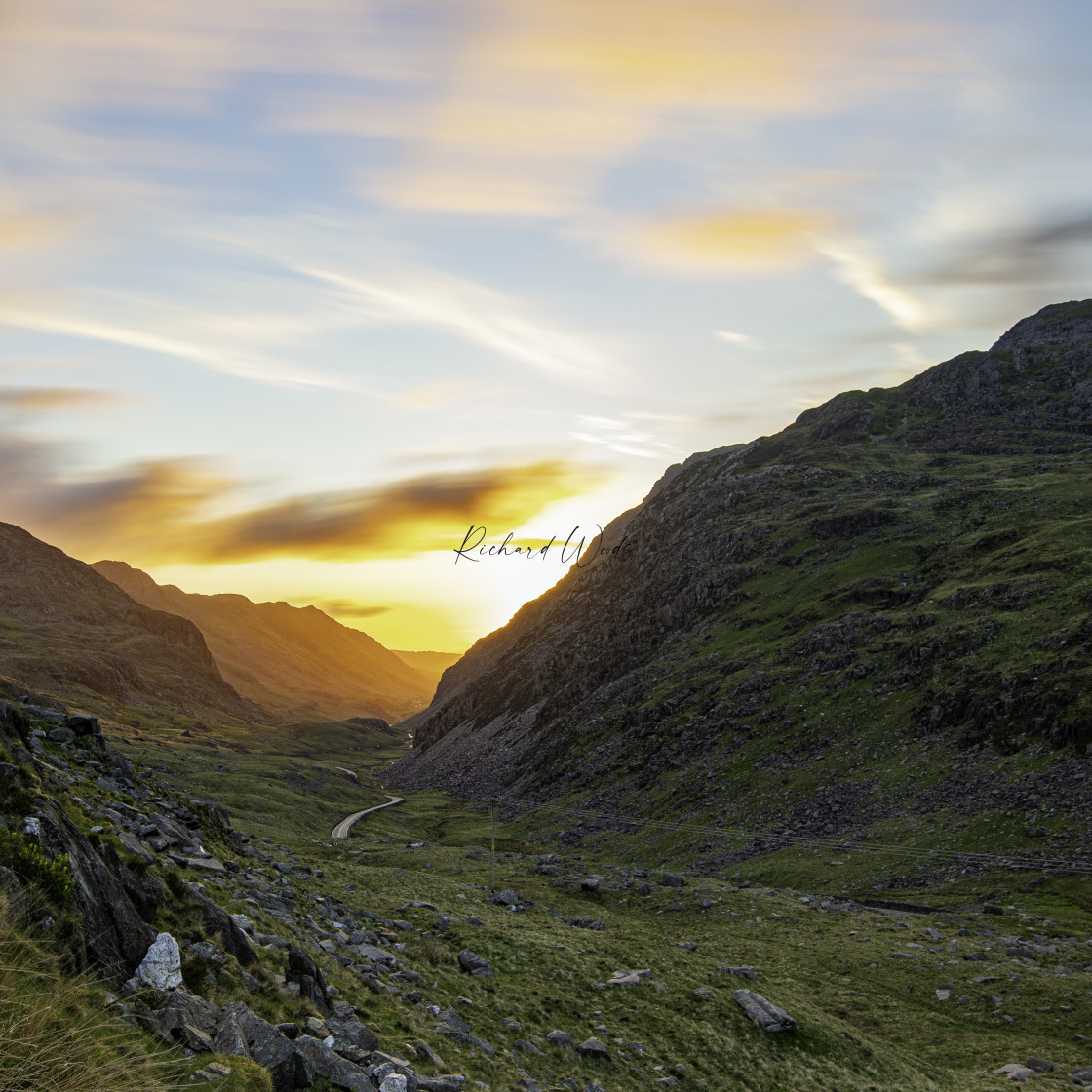 "Penn-Y-Pass, Snowdonia National Park, Wales, UK" stock image