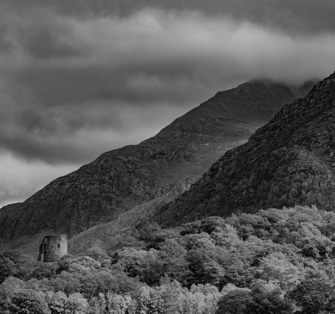 "Dolbadarn Castle, Llanberis, Wales, UK" stock image