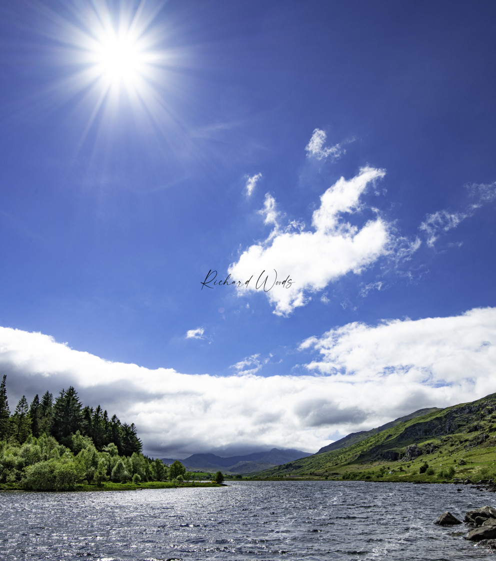 "Llynnau Mymbyr, Wales, UK" stock image