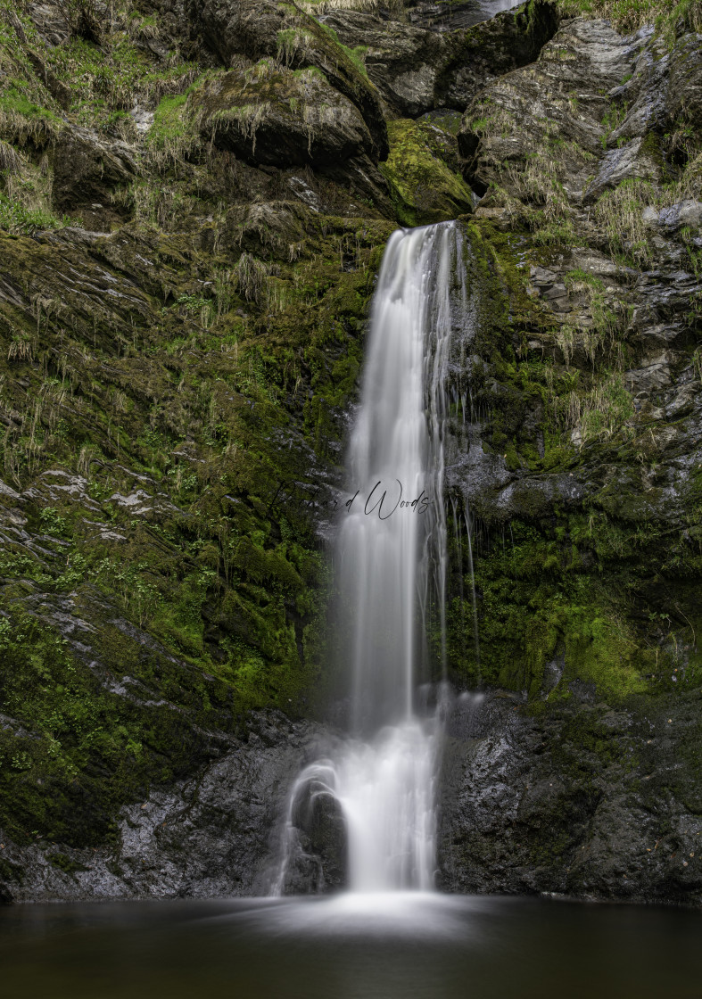 "Pystyll Rhaeadr, Wales, UK" stock image