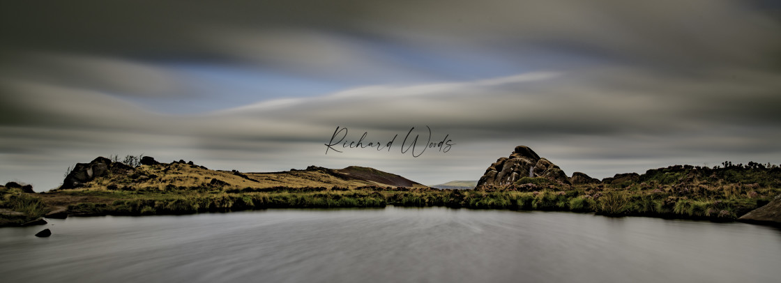 "Doxey Pool, The Roaches, Peak District, UK" stock image