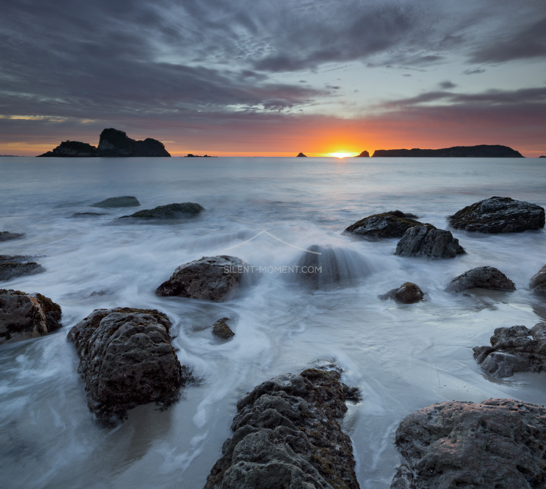 "Hahei, Coromadel Peninsula, Waikato, Nordinsel, Neuseeland" stock image