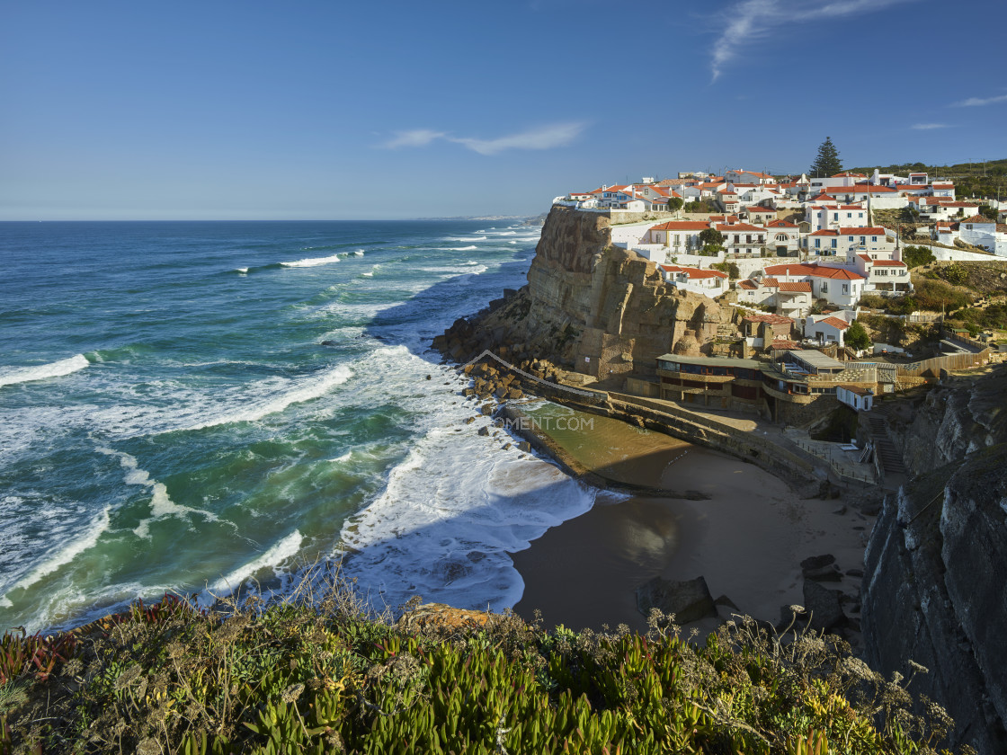 "Küstenstadt Azenhas do Mar, Portugal" stock image