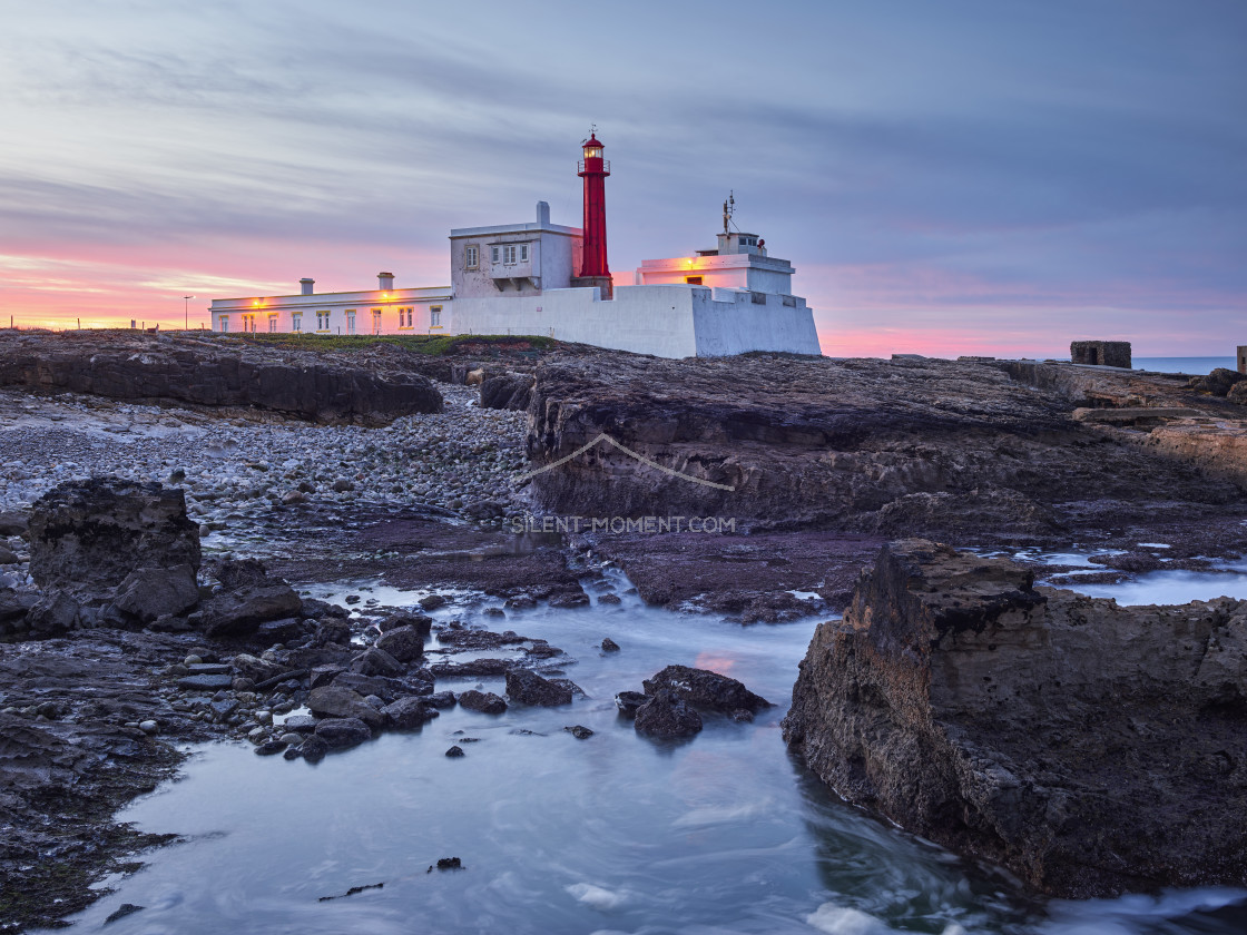 "Leuchtturm Cabo Raso, Lissabon, Portugal" stock image