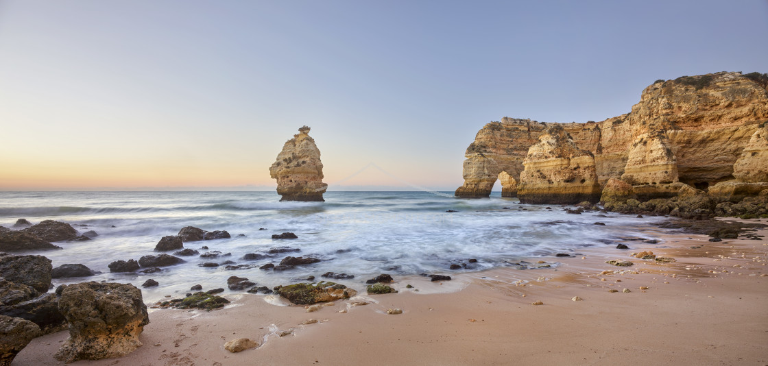 "Küste beim Praia da Mesquita, Algarve," stock image