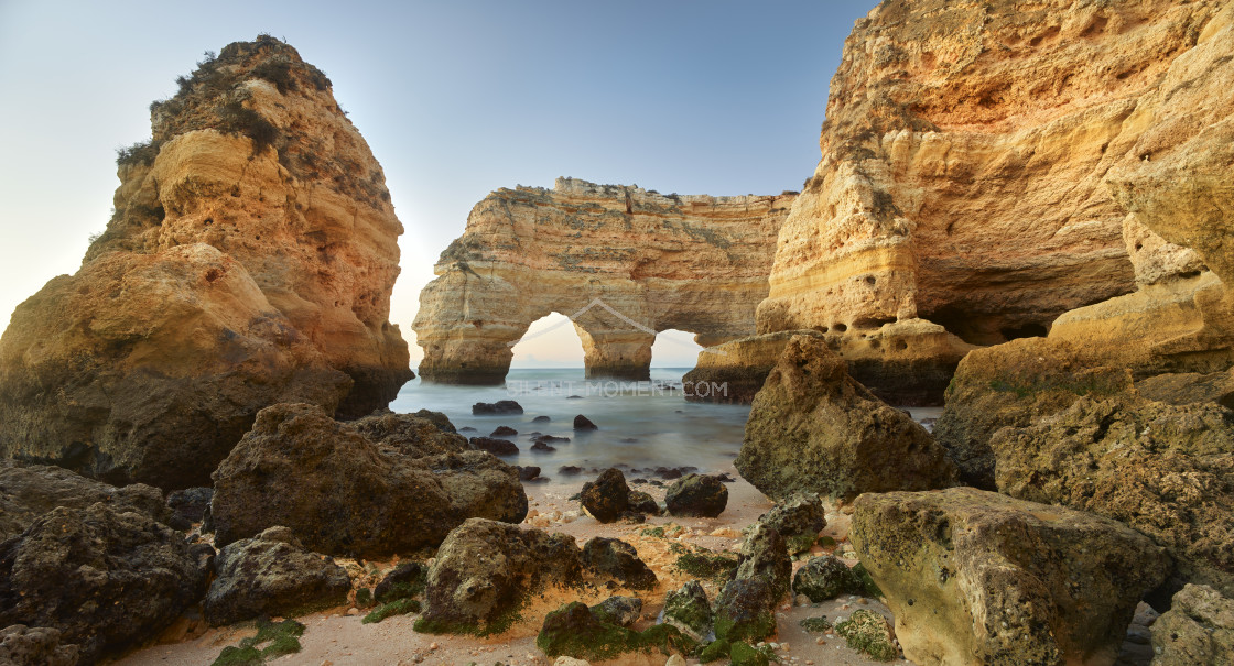 "Küste beim Praia da Mesquita, Algarve," stock image