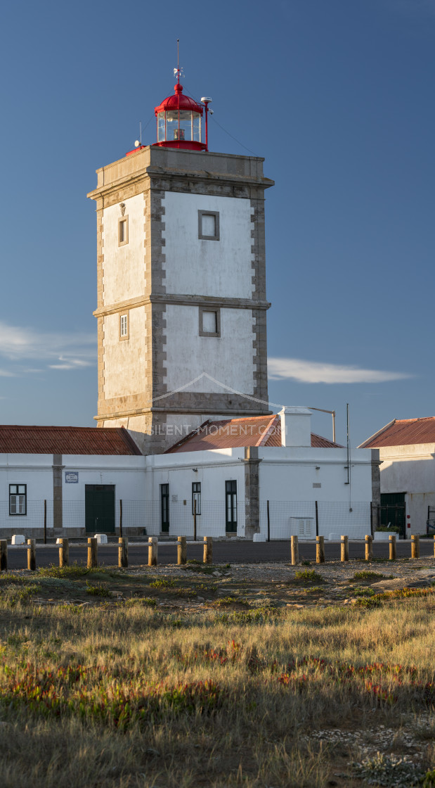 "Leuchtturm am Cabo Carvoeiro, Peniche, Portugal" stock image