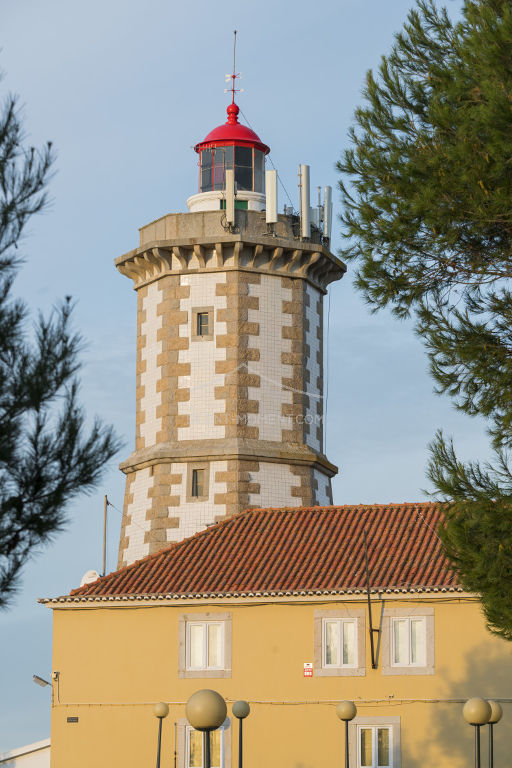 "Leuchtturm Guia, Cascais, Portugal" stock image