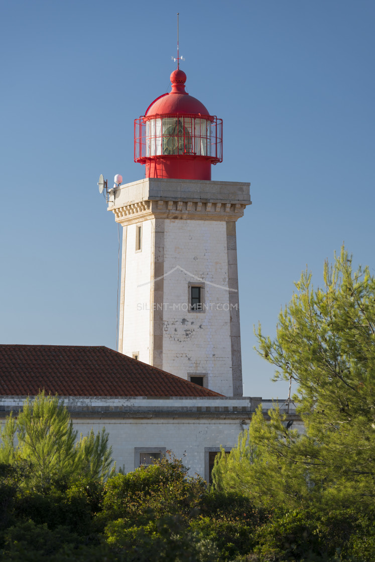 "Alfanzina Leuchtturm, Algarve, Portugal" stock image