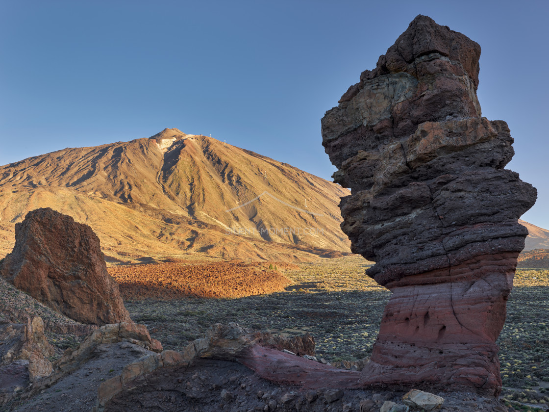 "Teide und Roques de García, Teide Nationalpark, Teneriffa, Kanarische Inseln, Spanien" stock image