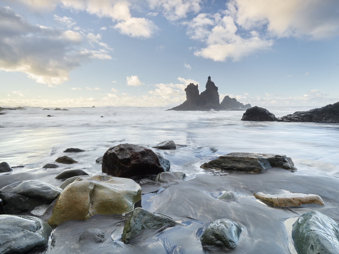 "Playa de Benijo, Teneriffa, Kanarische Inseln, Spanien" stock image